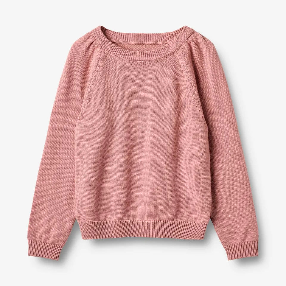 wheat-mira-strickpullover-merinowolle-rose image 1