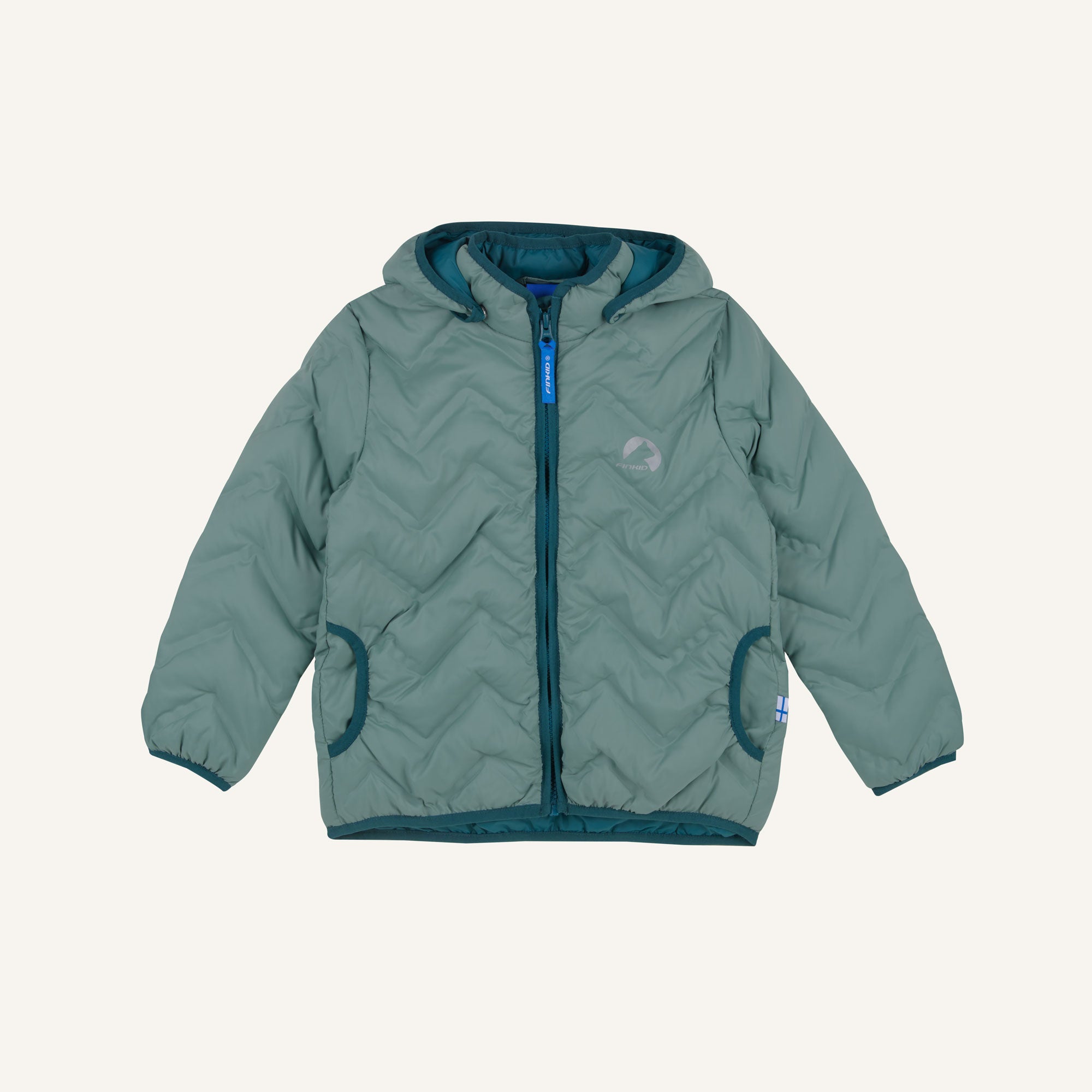 finkid-vanukas-air-kinder-steppjacke-real-teal-navy image 4