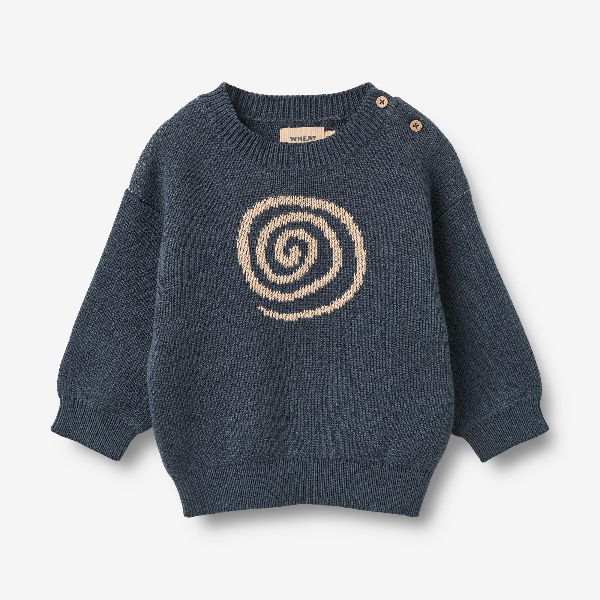 wheat-lesley-jacquard-pullover-ink-bio-baumwolle-baby image 1