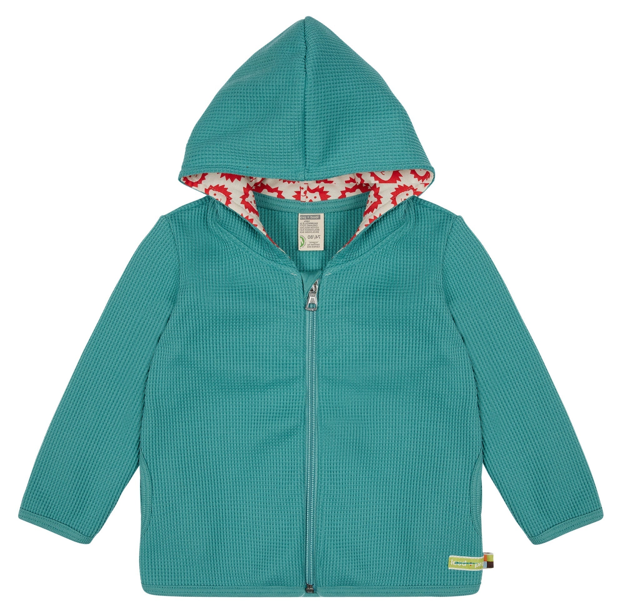 loud-proud-classics-kapuzenjacke-waffel-grey-62-68 image 3