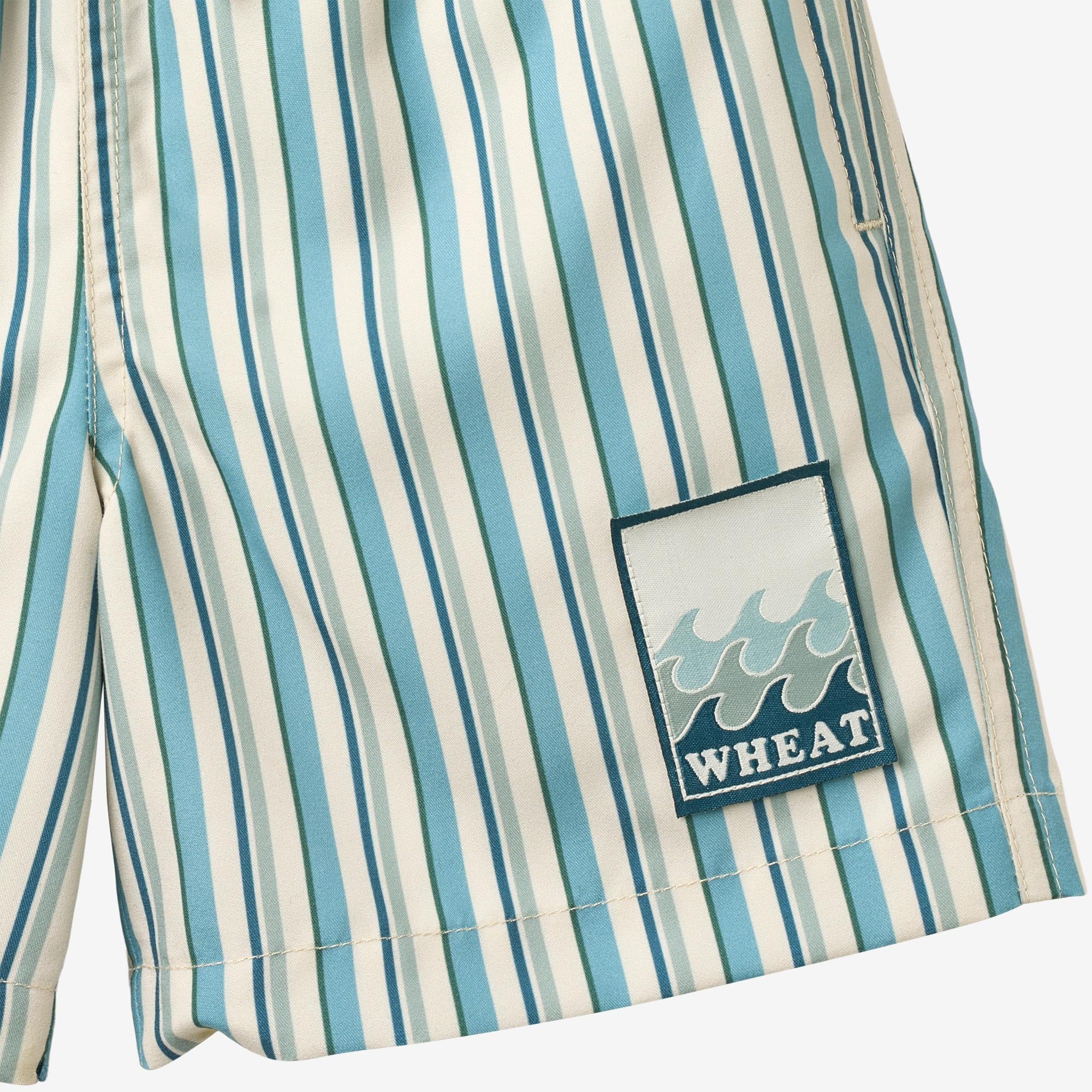 wheat-hansi-badehose-aqua-stripe-kinder-recycling-polyester image 4