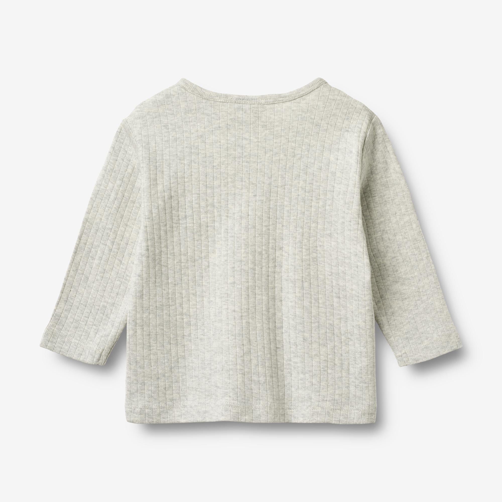 wheat-morris-t-shirt-langarm-baby-melange-grey-bio-baumwolle image 2