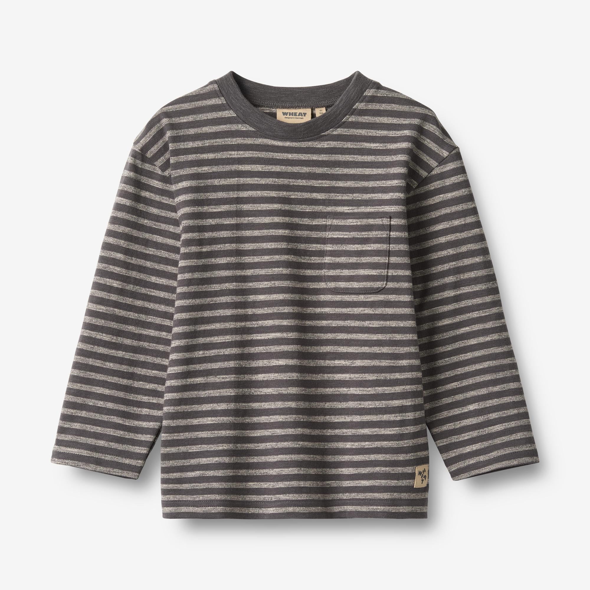 wheat-clothing-ross-langarmshirt-dark-charcoal-stripe-bio image 1