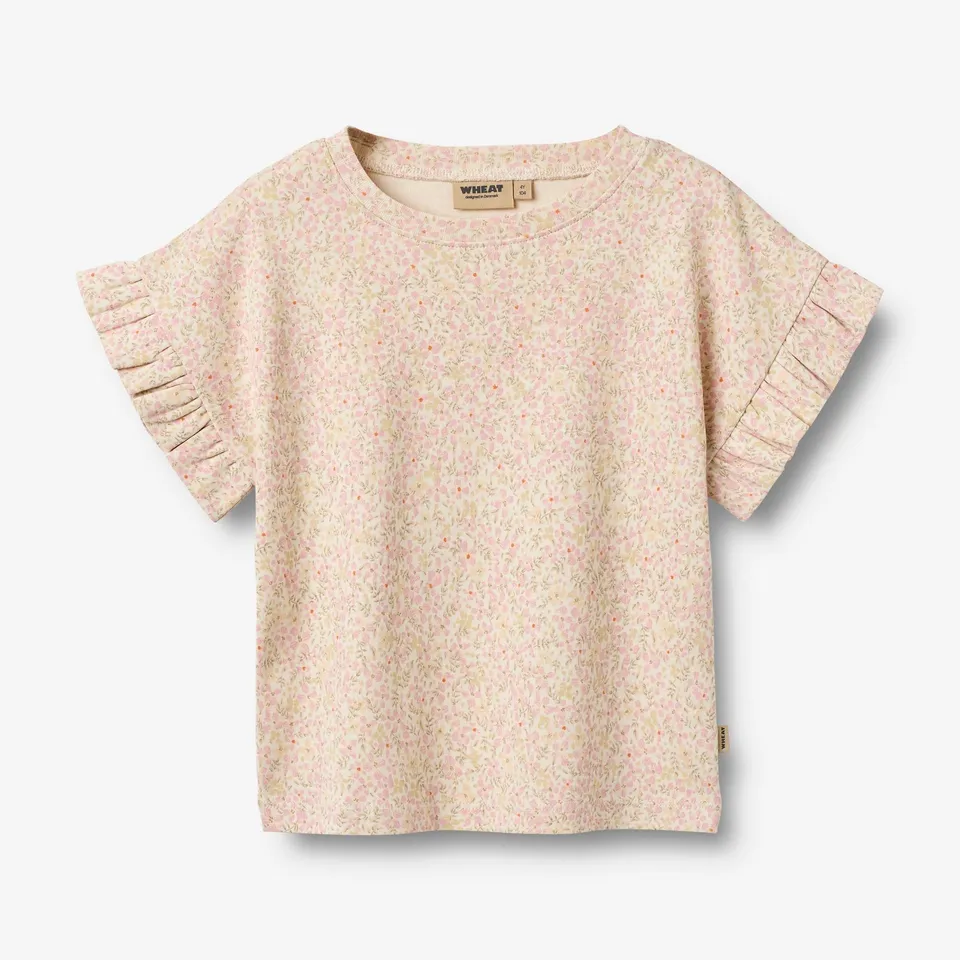wheat-clothing-t-shirt-ally-coral-flowers-bio-m-dchen image 1