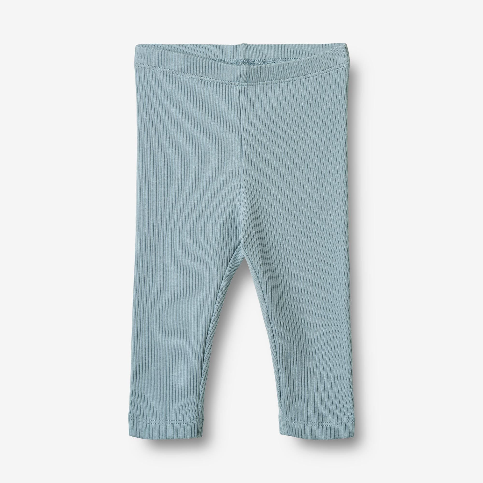 wheat-jules-leggings-calm-blue-bio-baumwolle-ripp image 1