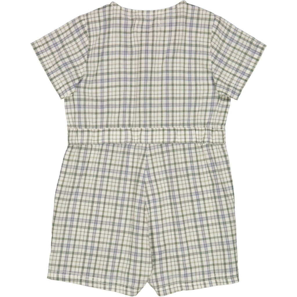 wheat-berg-playsuit-eggshell-check-bio-baumwolle-gr-56-92 image 2