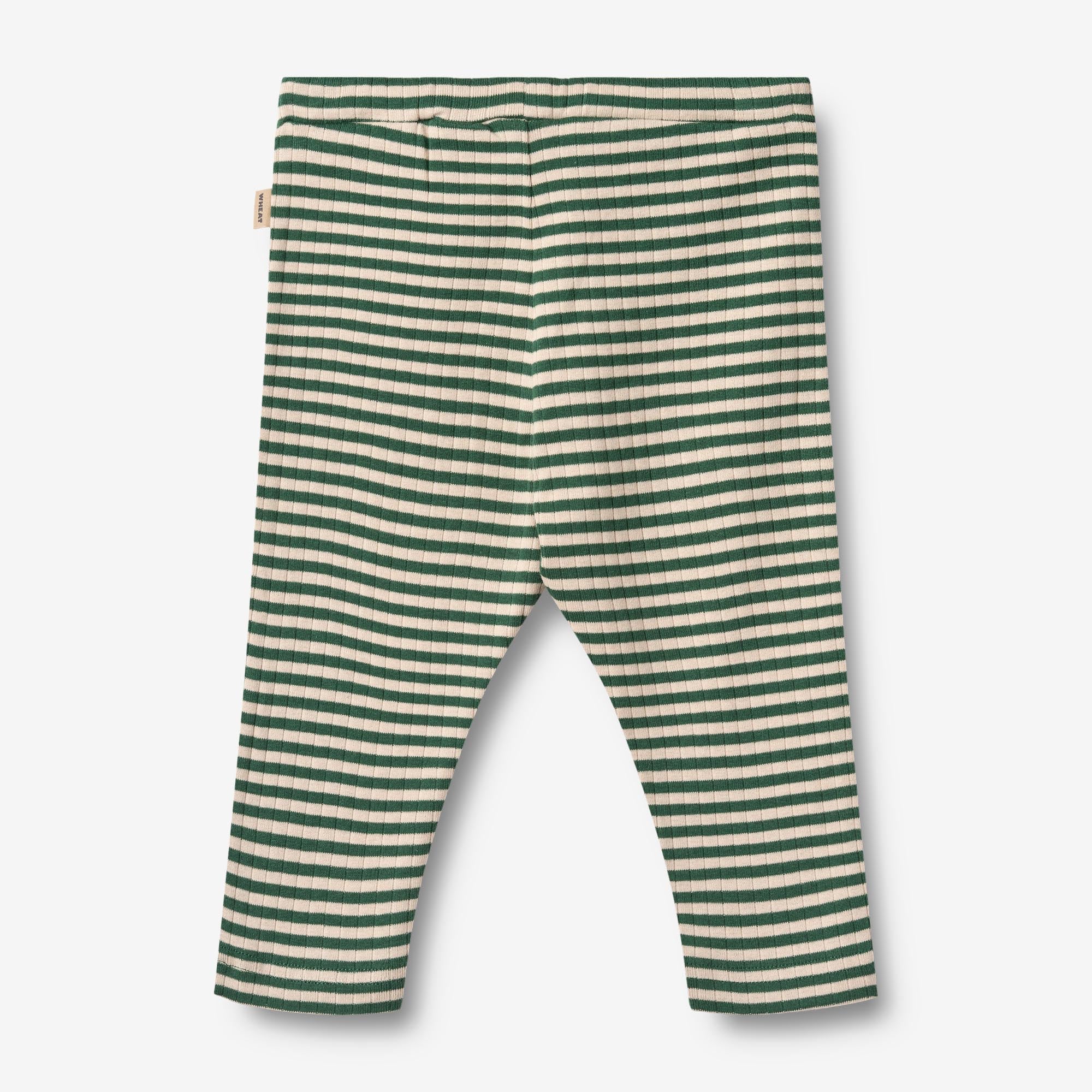 wheat-manfred-jersey-babyhose-green-stripe-bio-baumwolle image 2