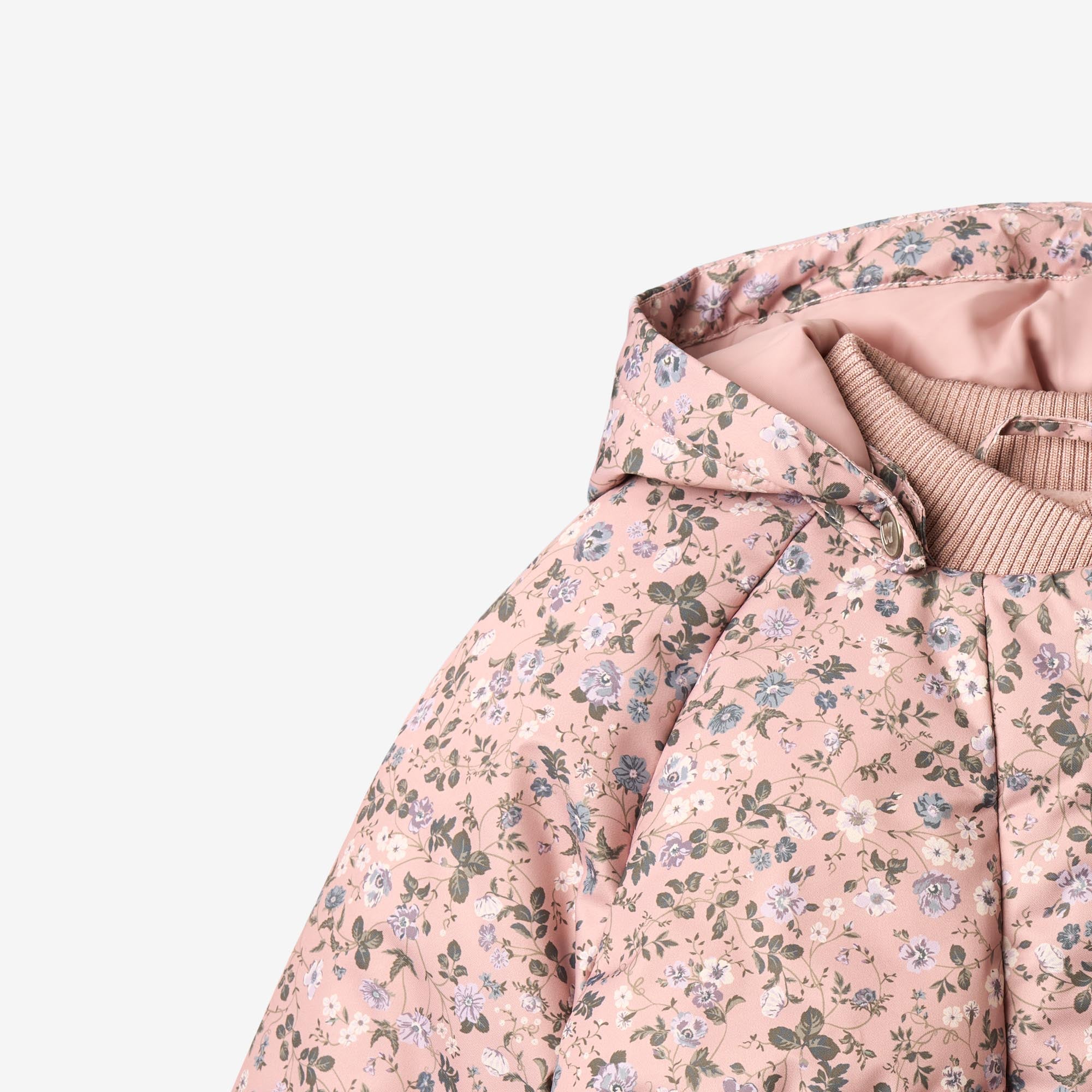 wheat-olga-puffer-jacke-baby-rose-powder-flowers-fleece image 6