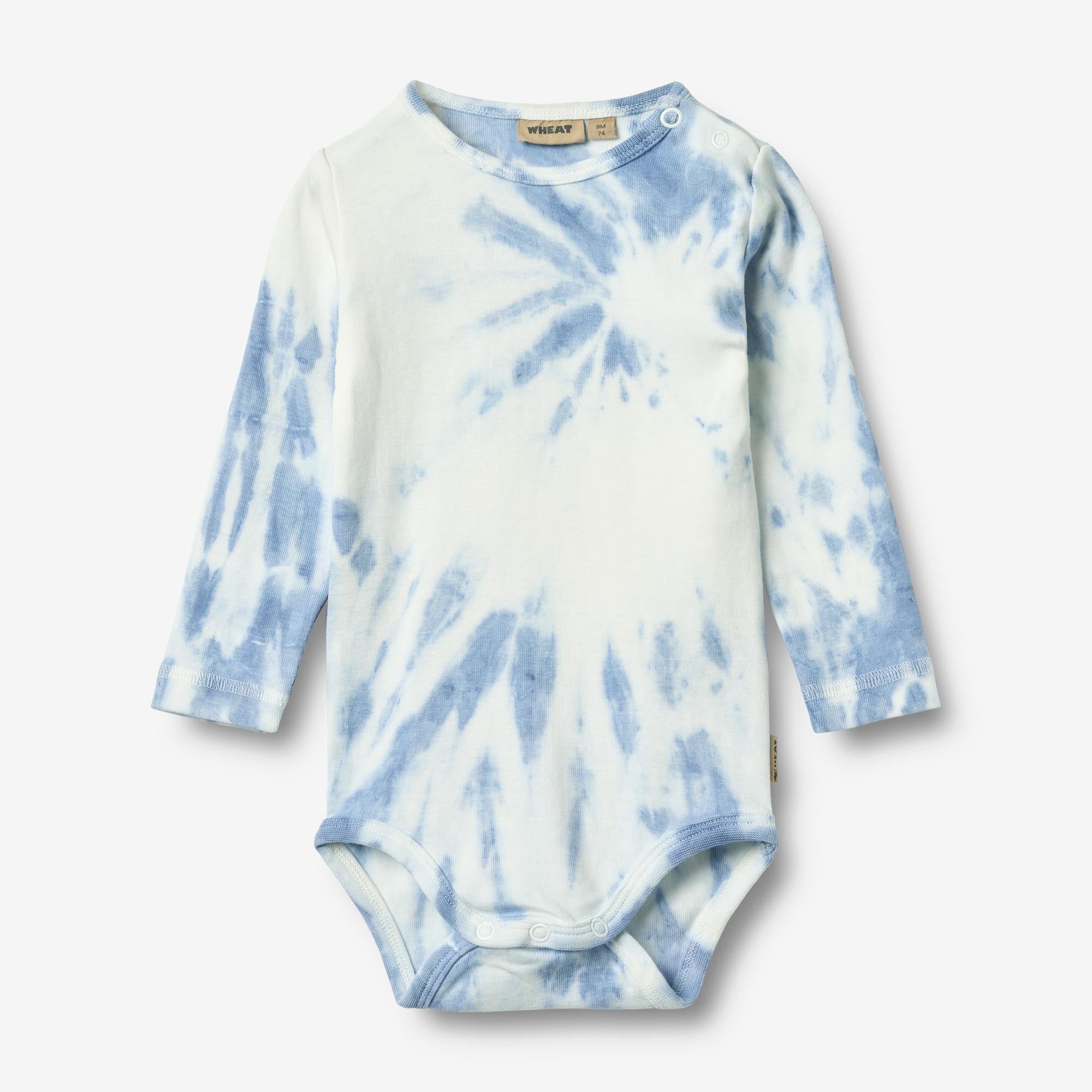 wheat-freddie-babybody-blue-tie-dye-bio-baumwolle image 2