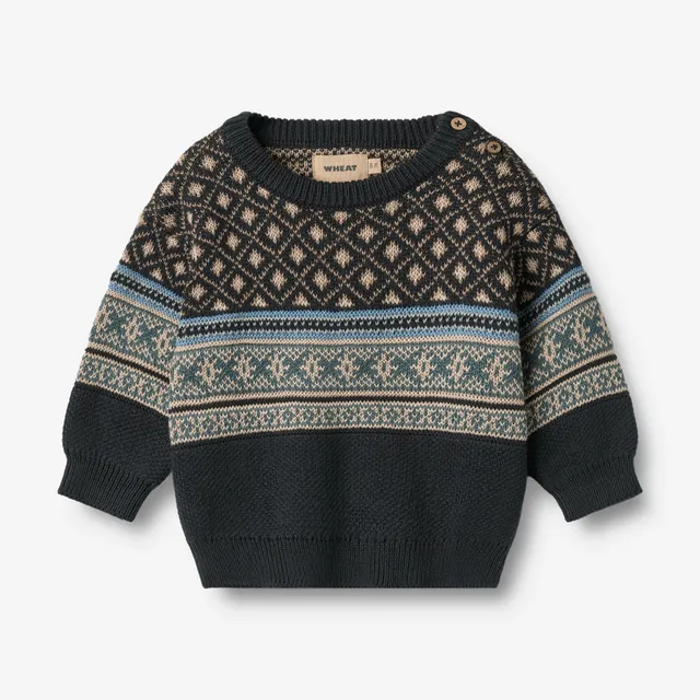 wheat-julius-pullover-navy-bio-baumwolle-baby image 1