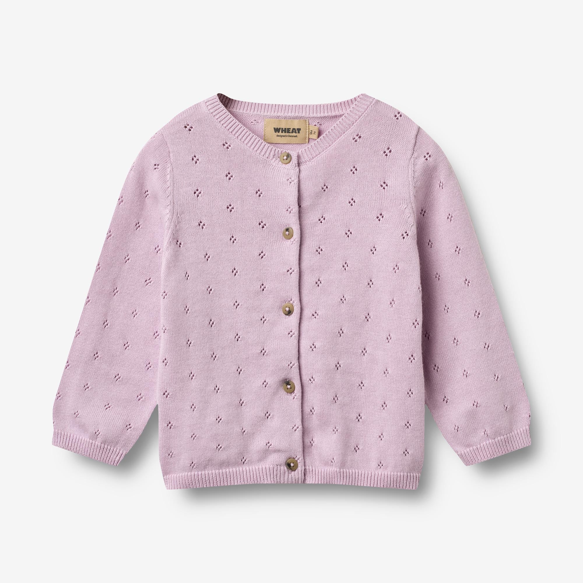wheat-maia-strickjacke-lavender-bio-baumwolle-baby image 1