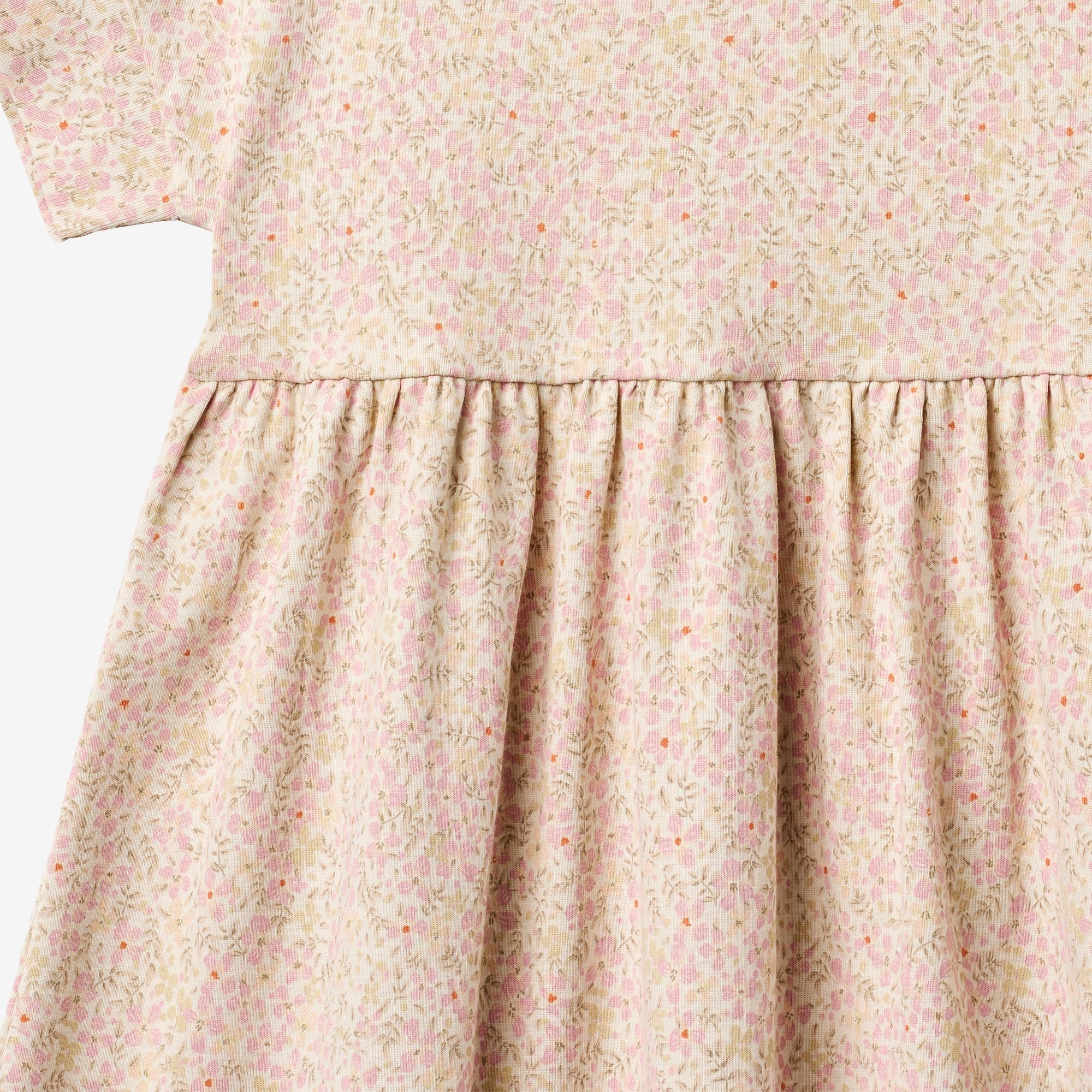 wheat-emilie-jerseykleid-coral-flowers-m-dchen-bio-baumwolle image 3
