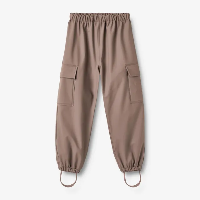 wheat-groa-regenhose-plum-truffle-wasserdicht image 1