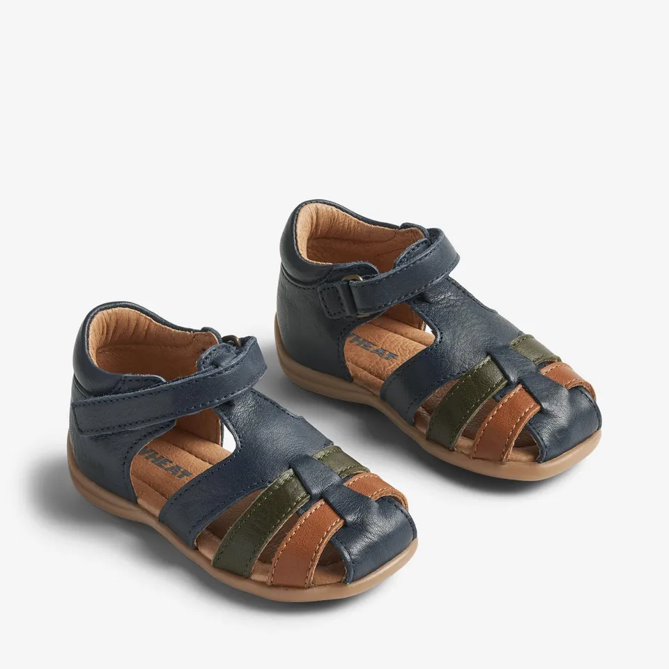 wheat-robbie-prewalker-sandale-navy-leder-klett image 1