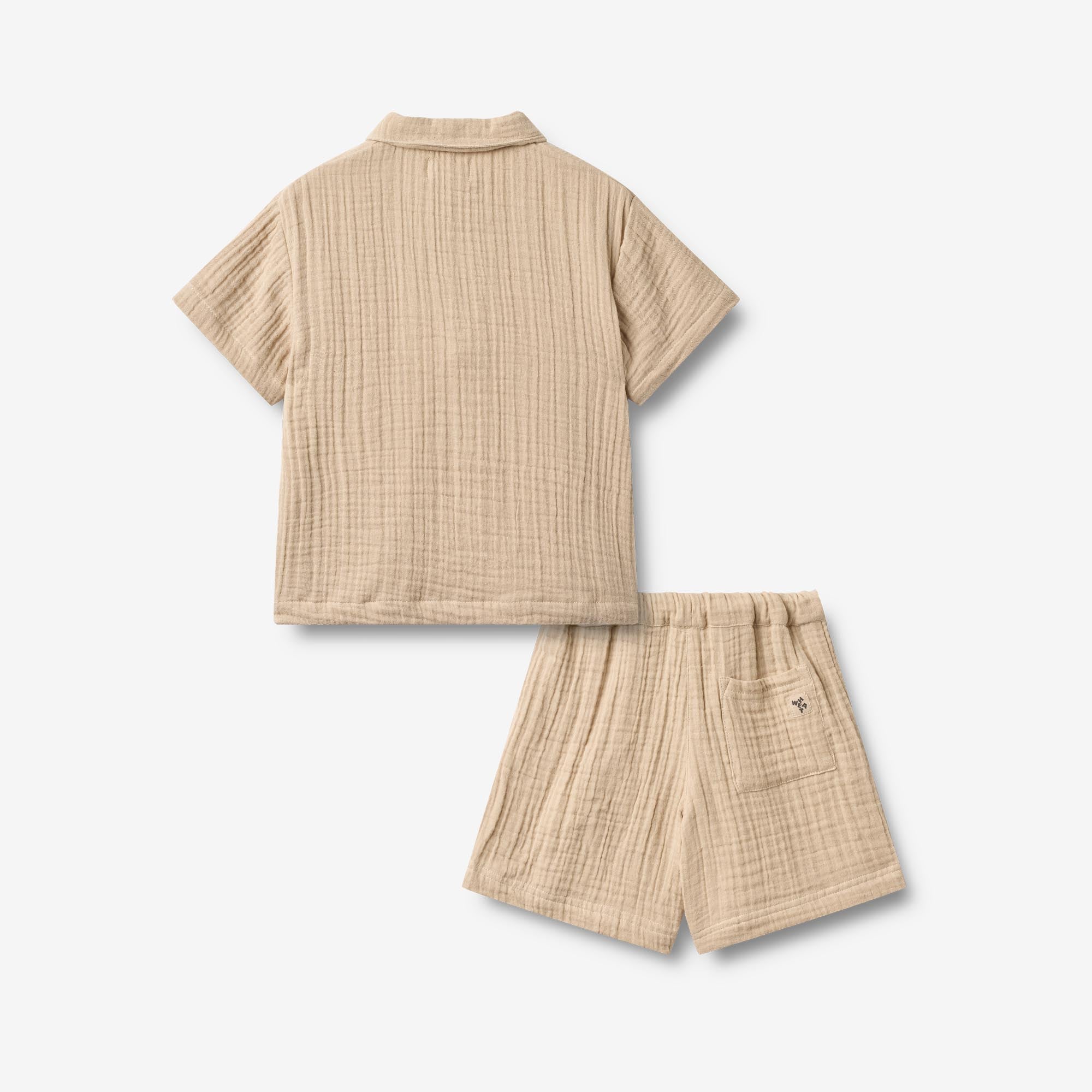 wheat-svend-set-shirt-shorts-warm-sand-bio-gr-110 image 2
