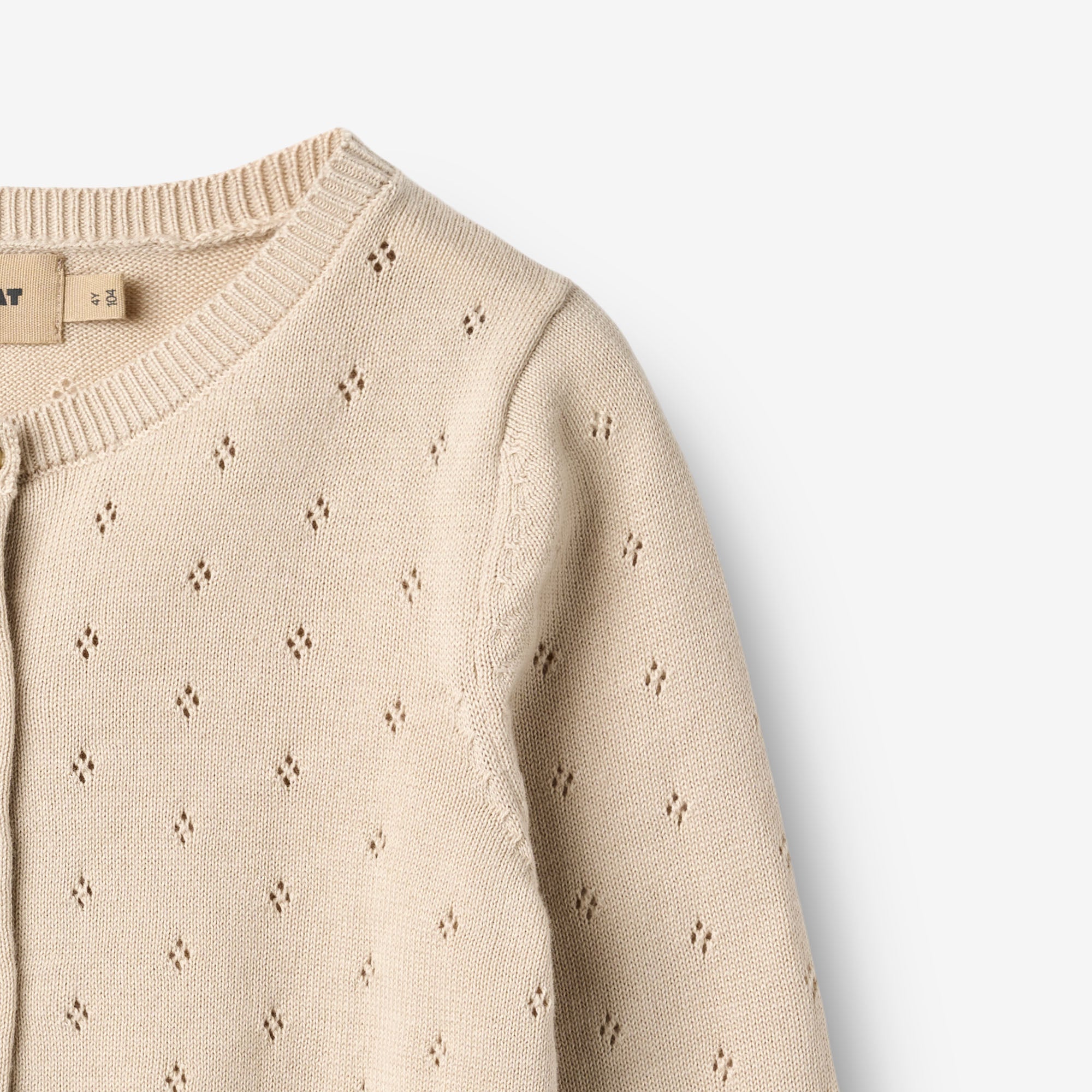 wheat-maia-strickjacke-offwhite-kinder-bio-baumwolle image 4