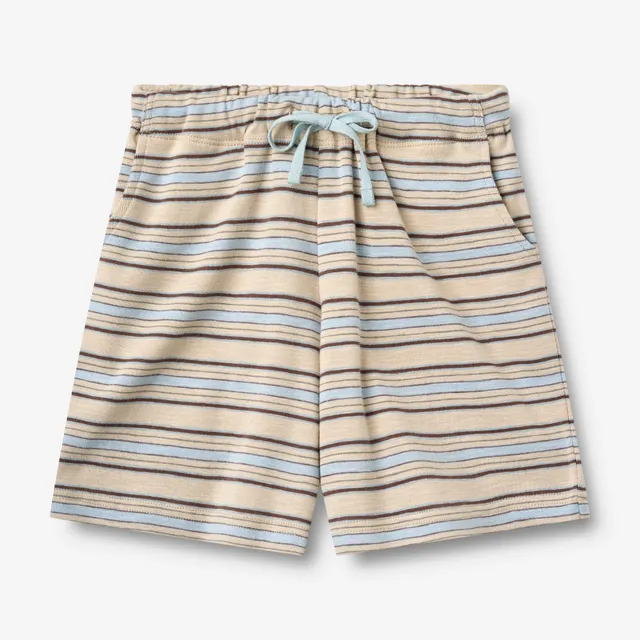 wheat-kalle-shorts-multi-blue-stripe-bio-baumwolle image 1