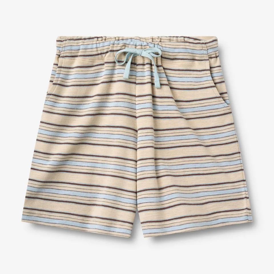 wheat-kalle-shorts-multi-blue-stripe-bio-baumwolle image 1