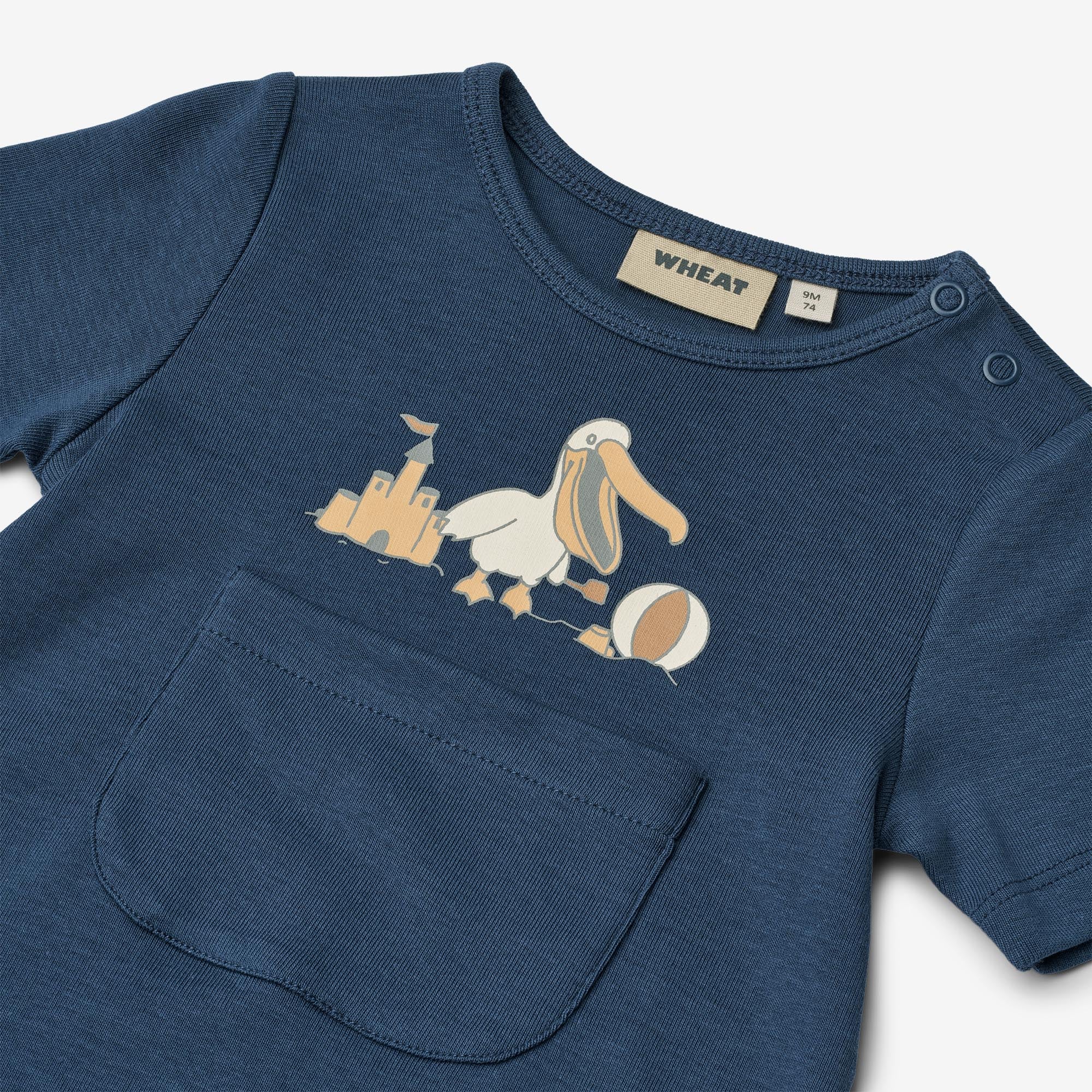 wheat-playsuit-per-blue-waves-baby-strampler-bio-kurz image 3