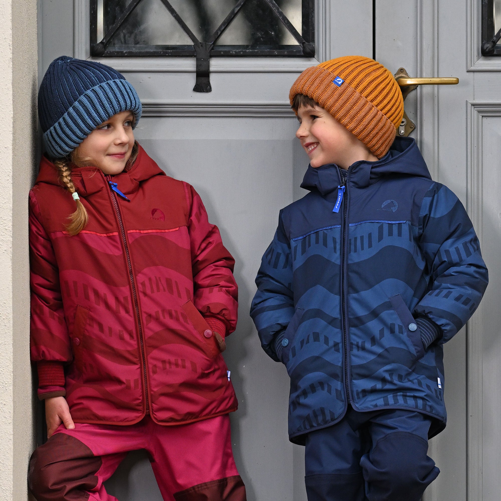 finkid-husky-kuvio-winterjacke-denim-navy-90-100-wasserdicht image 7