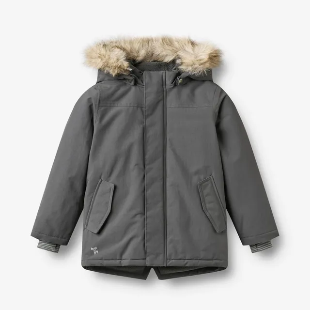 wheat-kasper-jacke-dark-charcoal-winterjacke-recycelt image 1