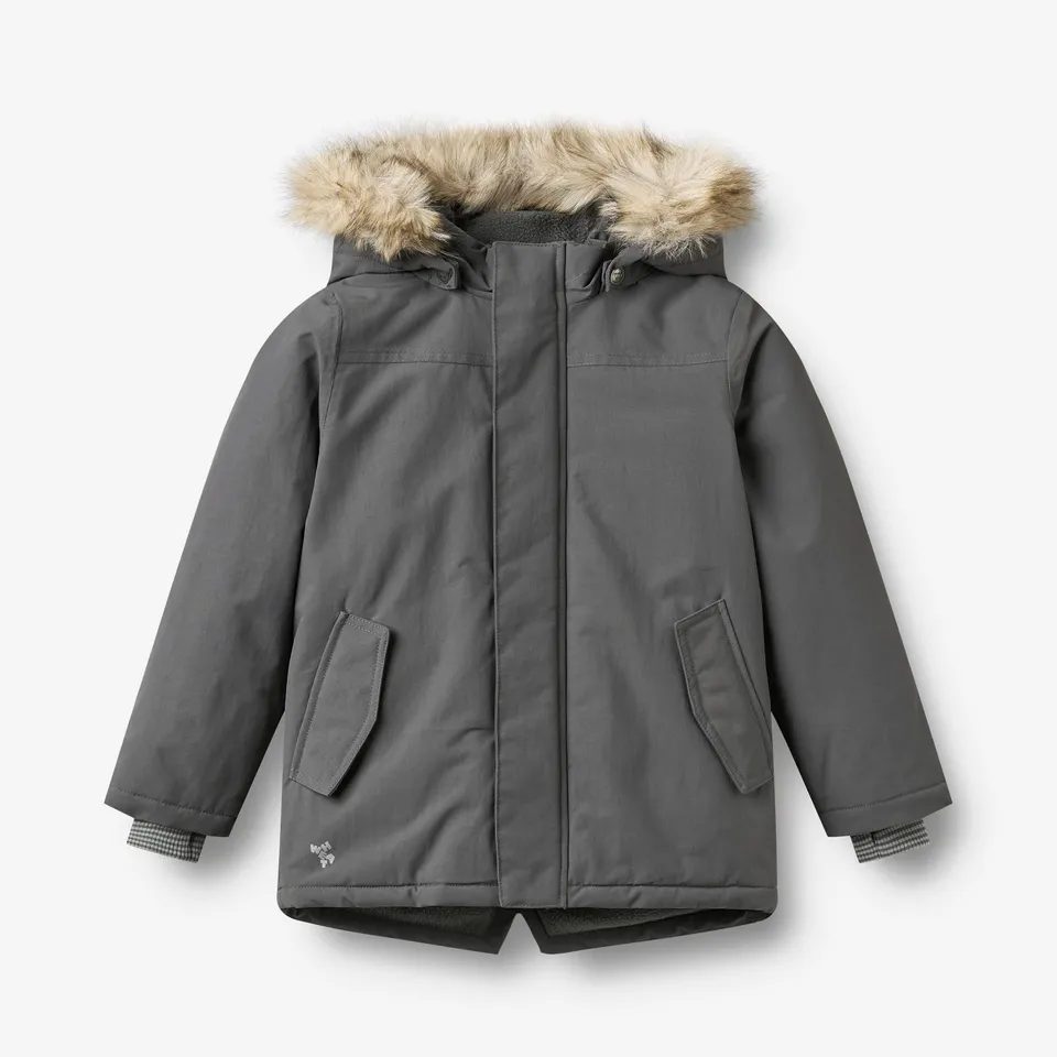 wheat-kasper-jacke-dark-charcoal-winterjacke-recycelt image 1