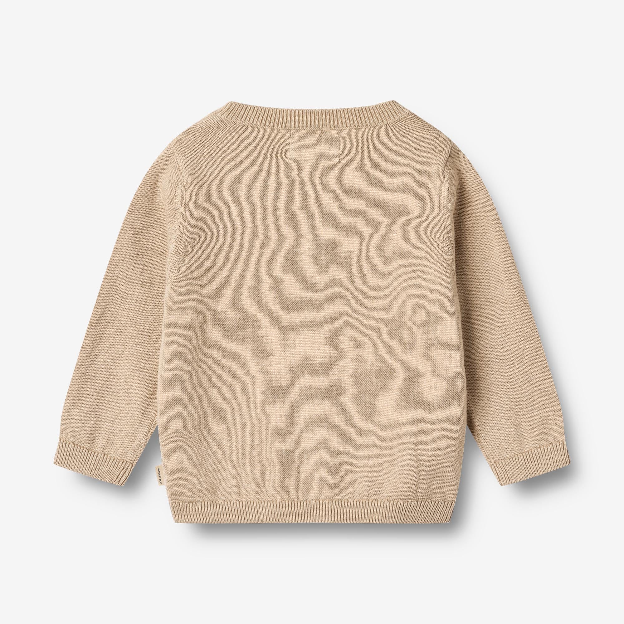 wheat-sofus-strickjacke-warm-sand-bio-baumwolle image 3