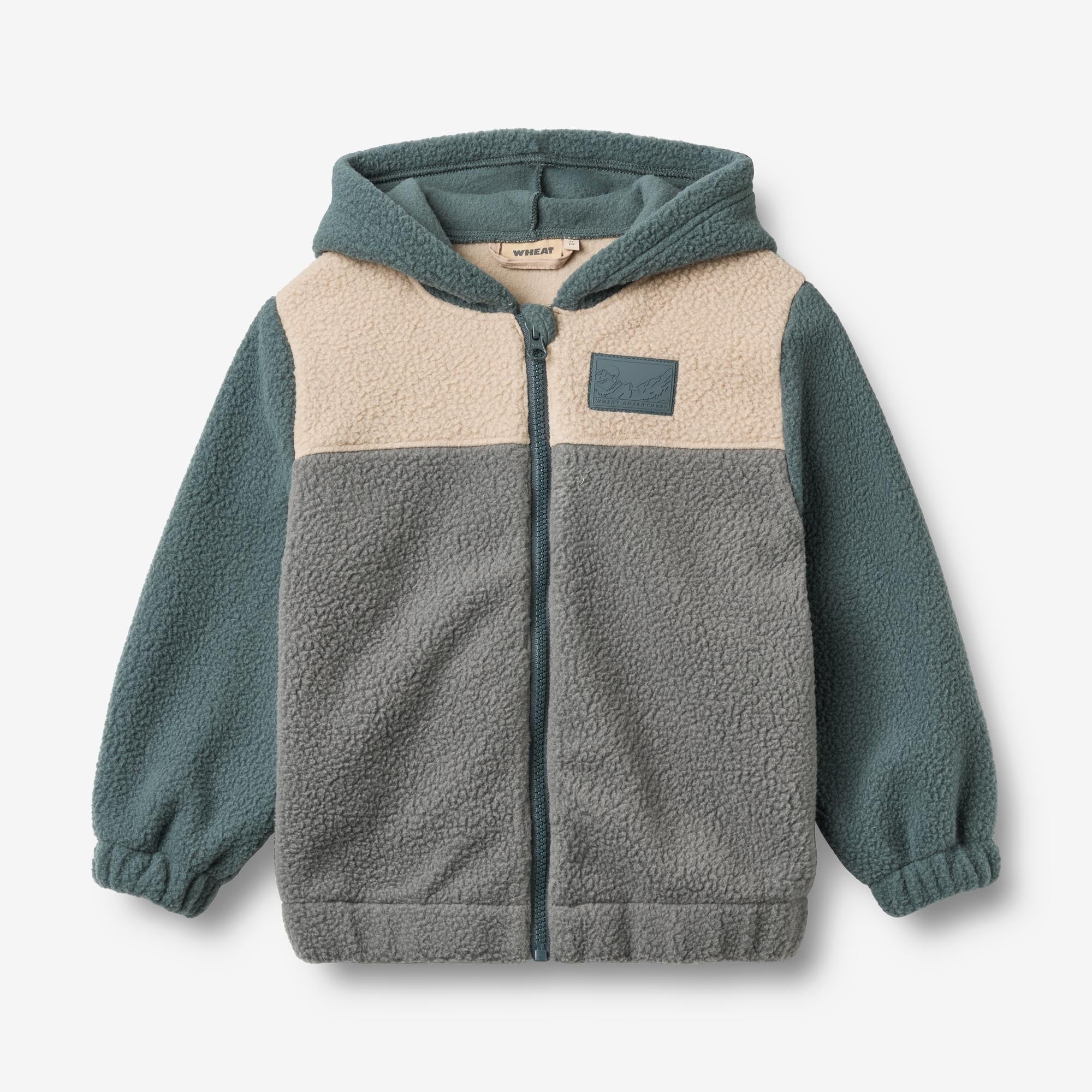 wheat-adrian-fleecejacke-flint-fleece-kinder-recycelt image 1