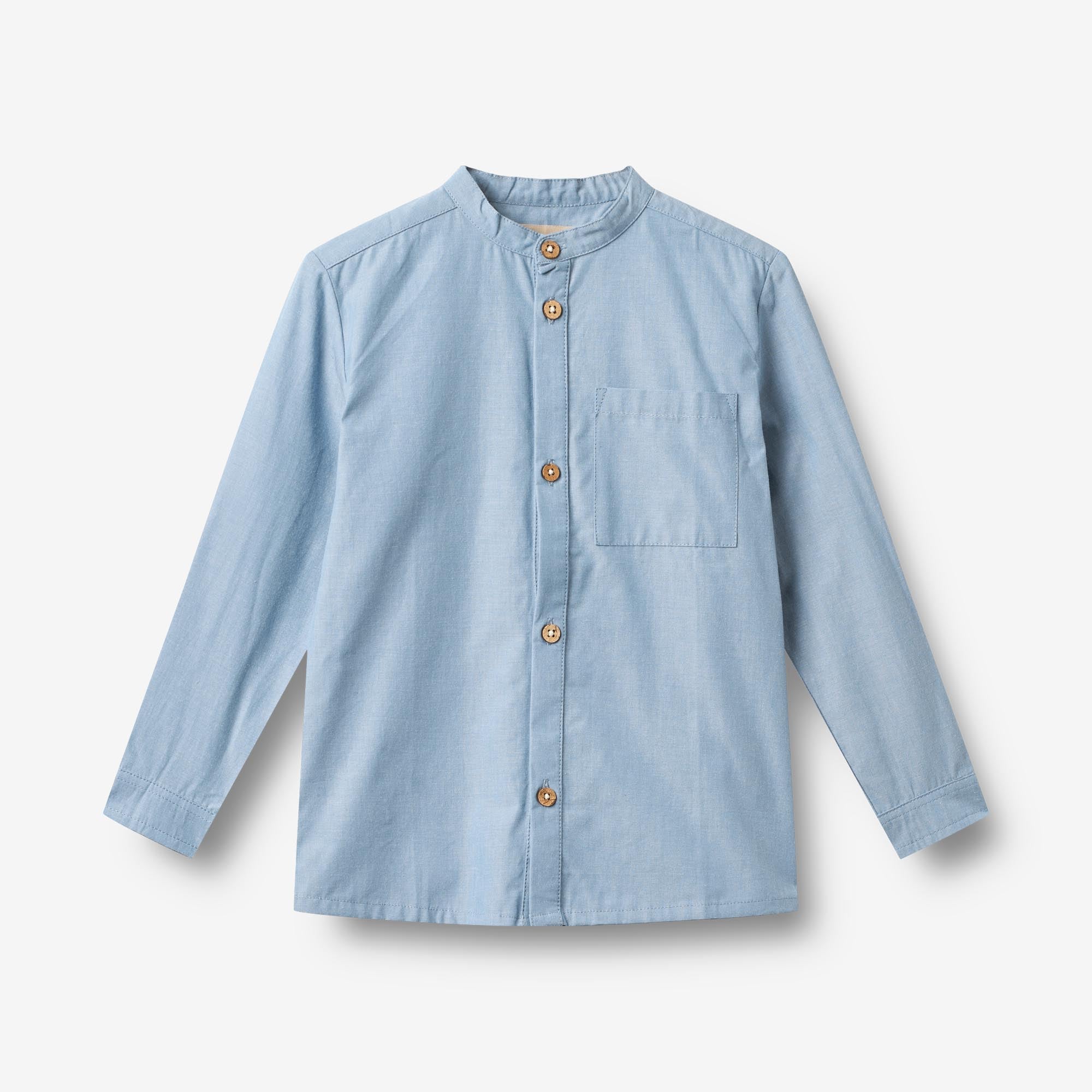 wheat-willum-hemd-shorts-set-blue-chambrey-bio image 3