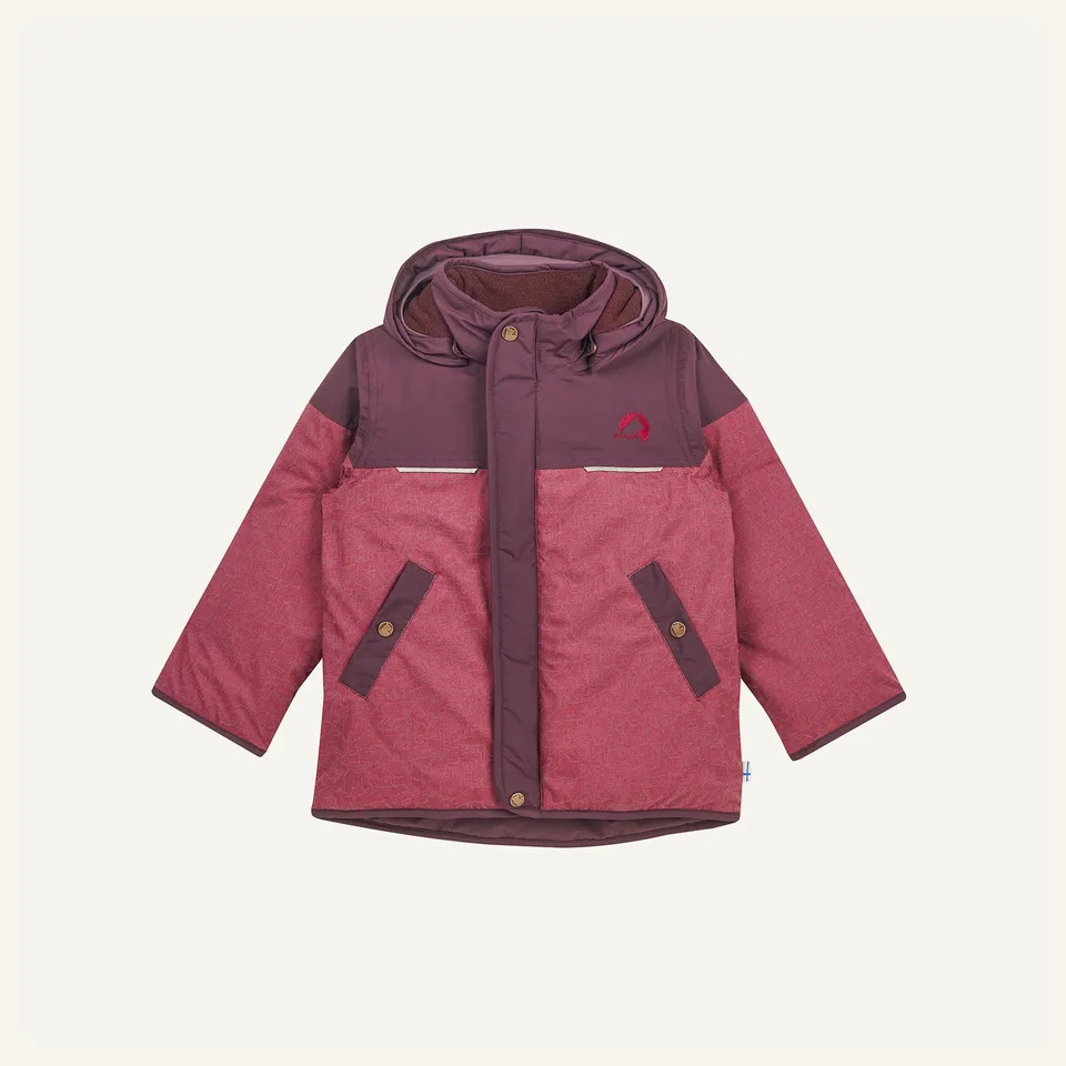 finkid-husky-koira-ice-winterparka-kinder-real-teal-navy-wasserdicht image 1