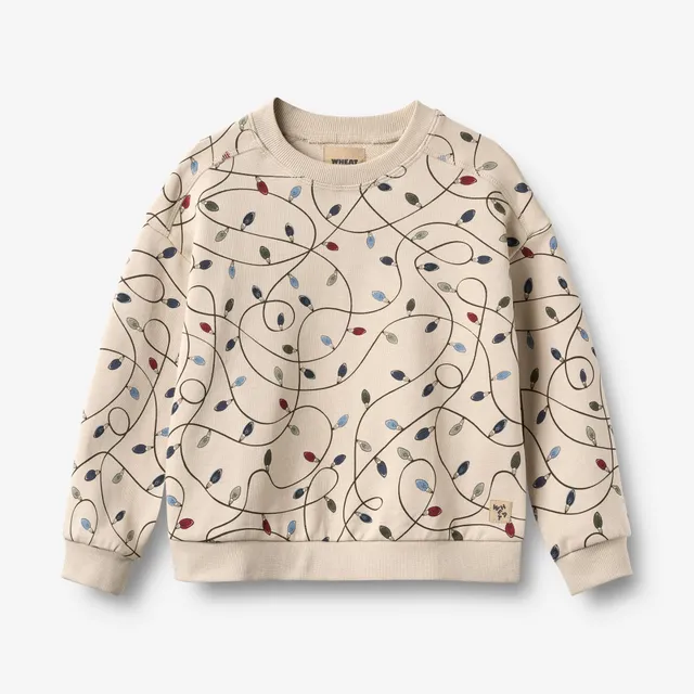 wheat-sandro-sweatshirt-kinder-bio-baumwolle-lichterkette image 1