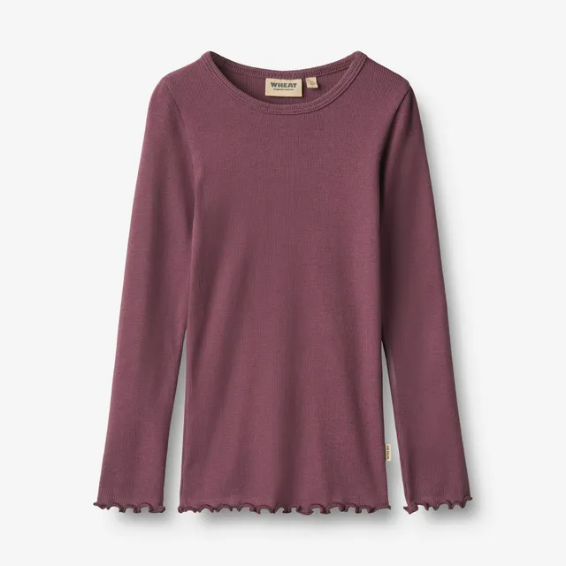 wheat-ida-langarmshirt-eggplant-bio-baumwolle-m-dchen image 1