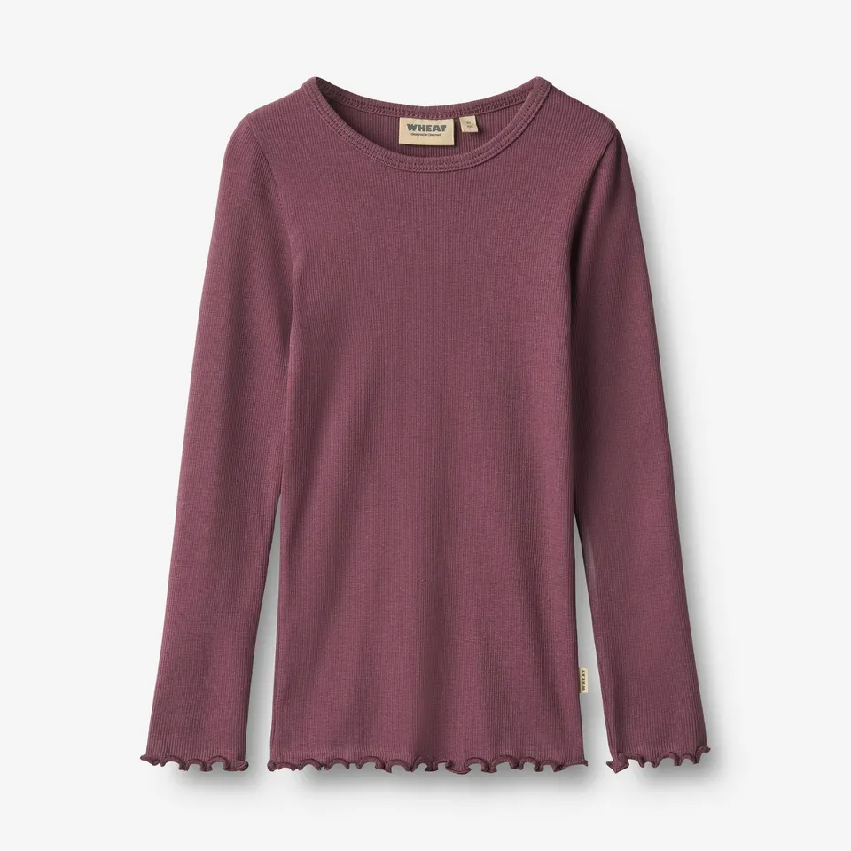 wheat-ida-langarmshirt-eggplant-bio-baumwolle-m-dchen image 1