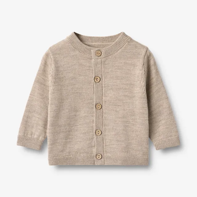 wheat-knit-cardigan-nico-strickjacke-warm-sand-melange-merino image 1