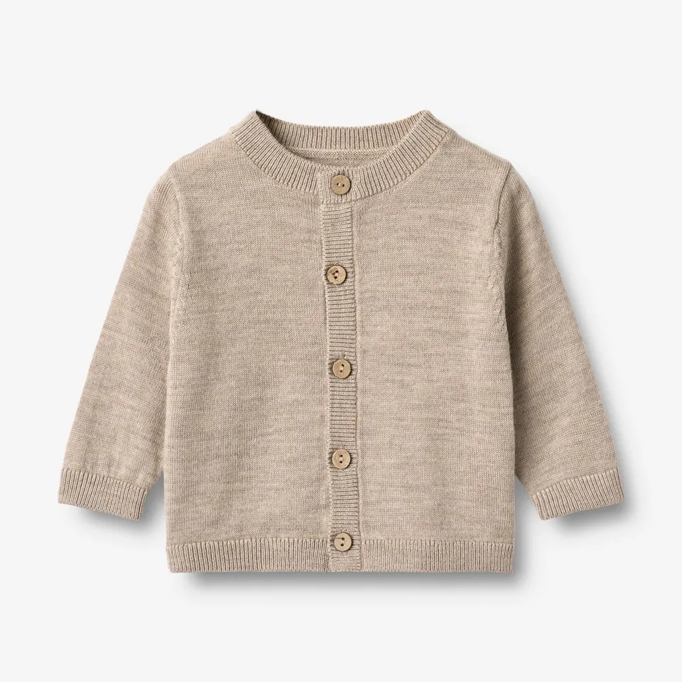 wheat-knit-cardigan-nico-strickjacke-warm-sand-melange-merino image 1