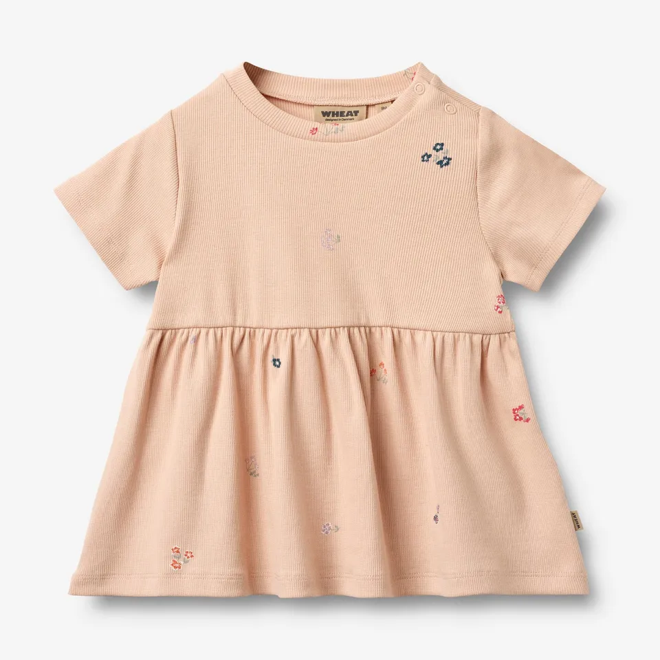 wheat-anna-jerseykleid-rose-flowers-bio-m-dchenkleid image 1
