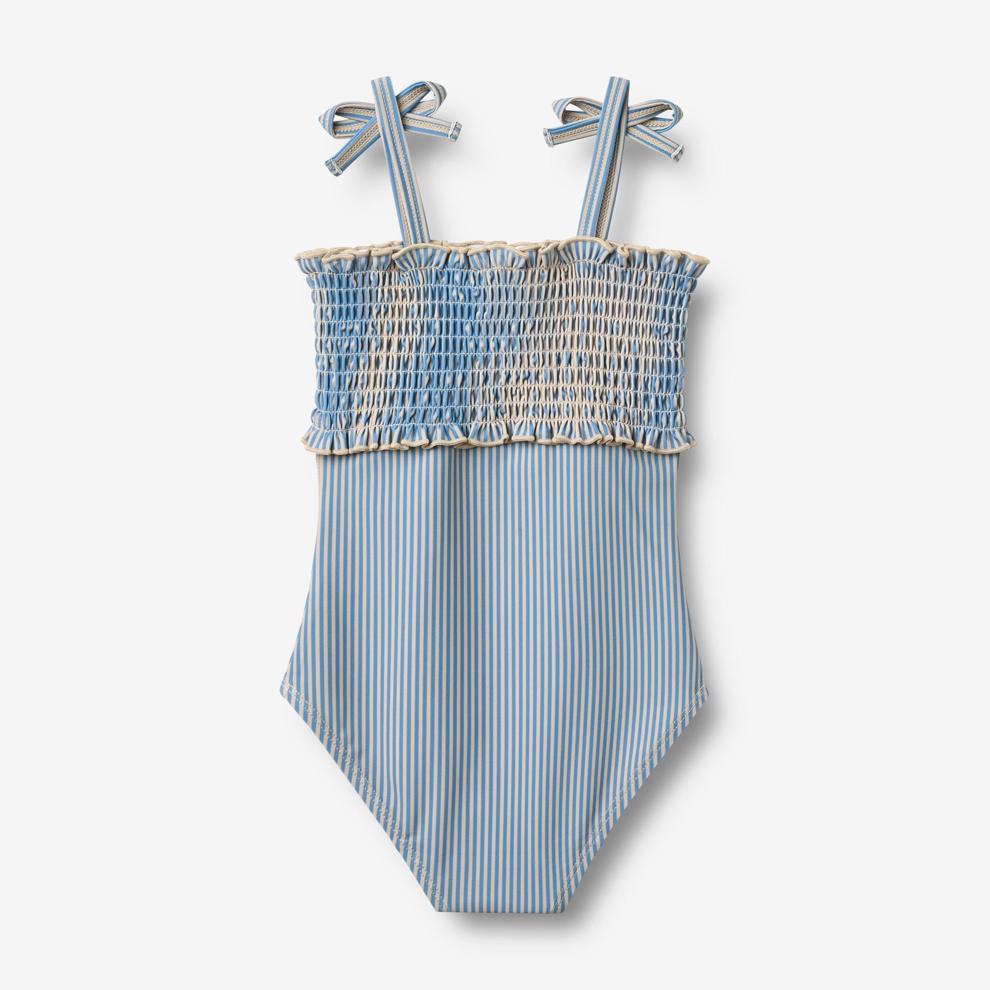 wheat-selma-badeanzug-blue-swim-stripe-uv-40-recycling image 2
