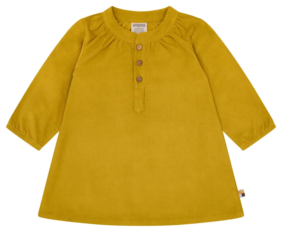 loud-proud-classics-kleid-cord-curry-98-104-bio image 1