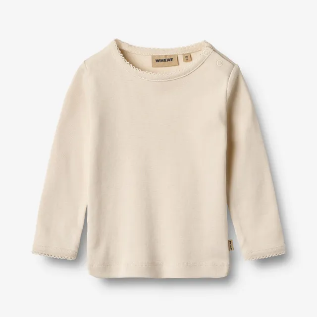 wheat-clothing-belis-langarmshirt-eggshell-bio-baumwolle image 1