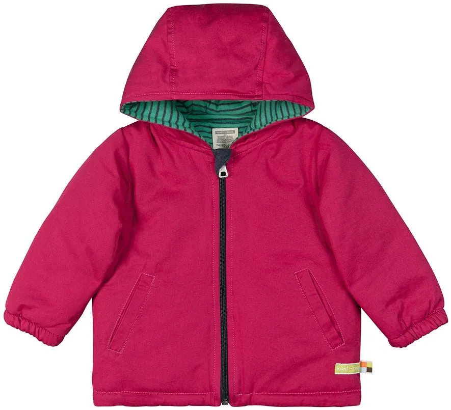 loud-proud-classics-jacke-wattiert-kinder-outdoorjacke-berry image 1