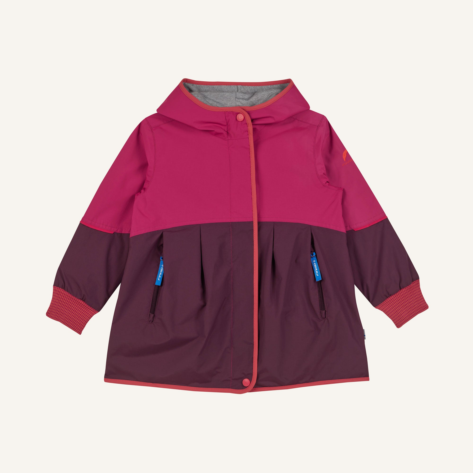 finkid-husky-aina-move-regenjacke-terra-cotta-wasserfest image 1