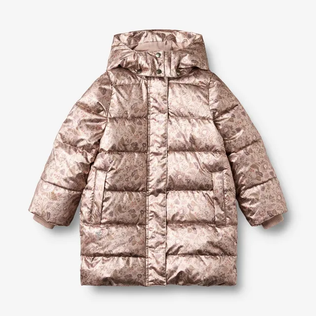wheat-yrsa-puffer-winterjacke-golden-flowers-recycelt image 1