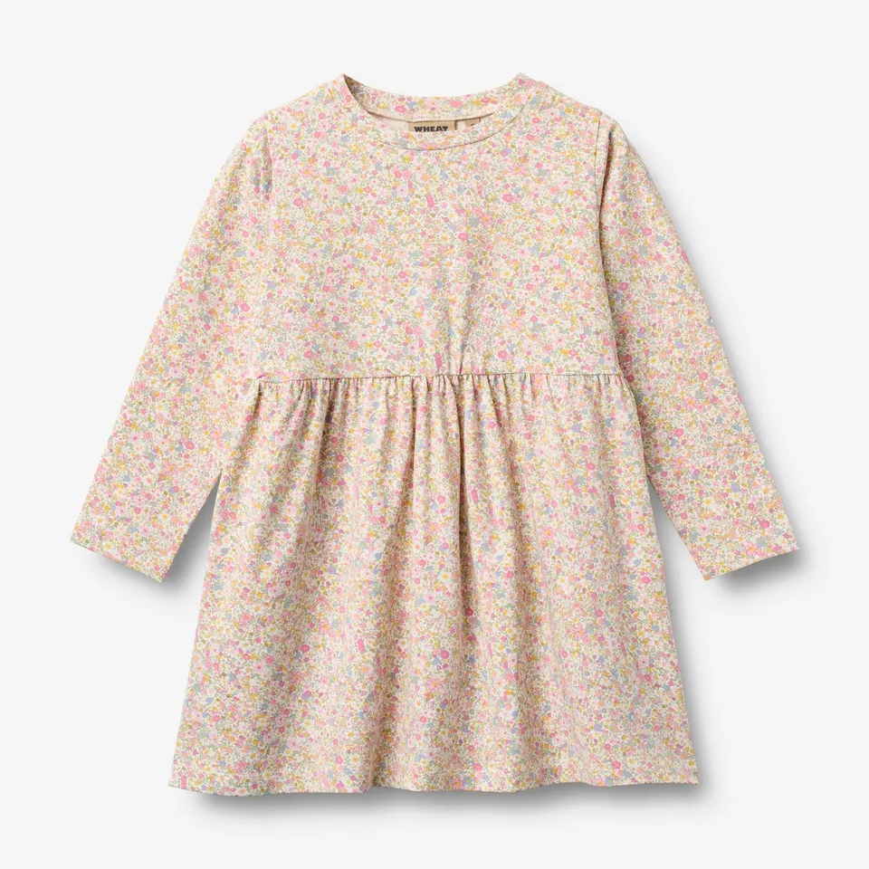 wheat-sessa-kleid-langarm-rosa-blumen-bio-m-dchen image 1