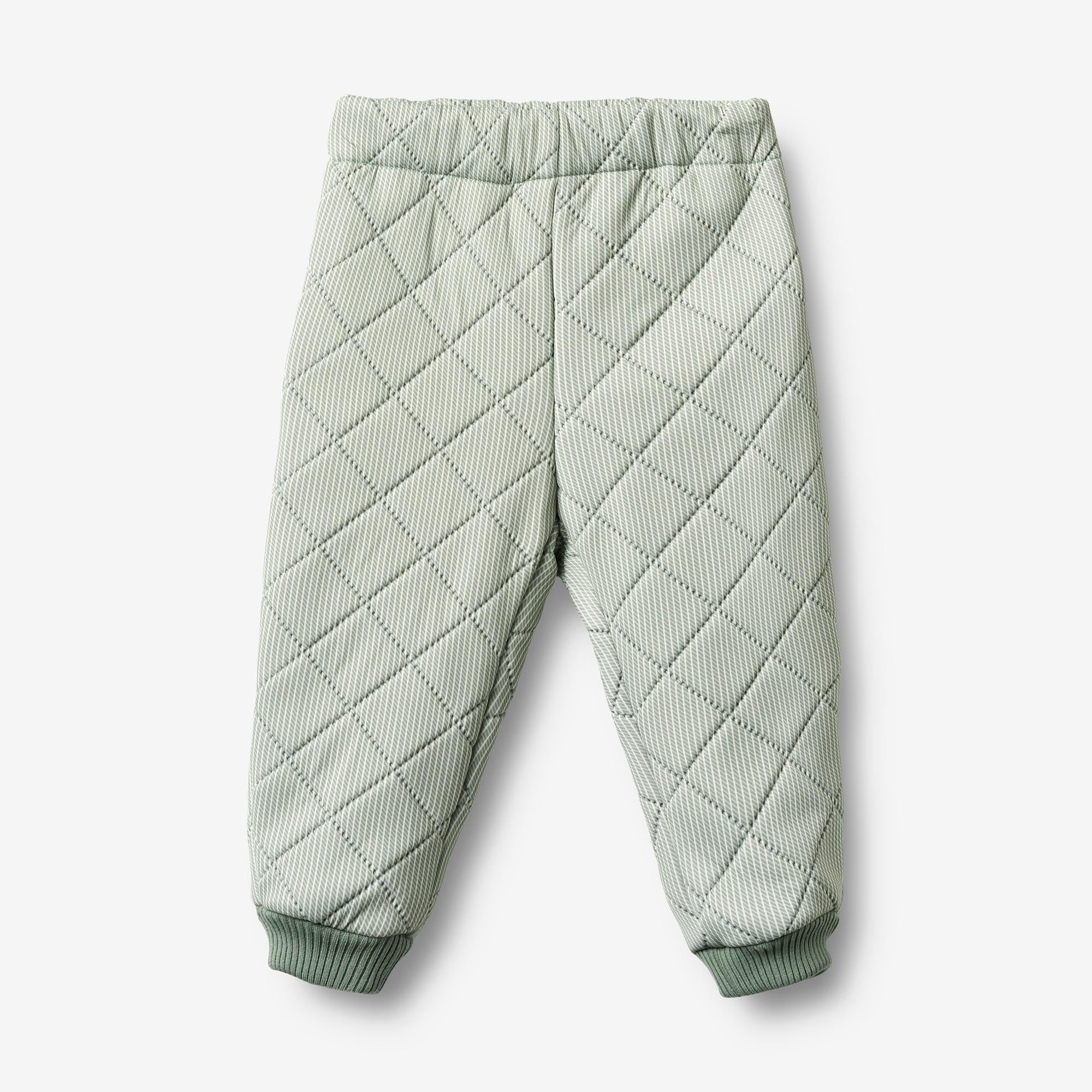 wheat-alex-thermohose-green-stripe-recycling-winddicht-baby image 1