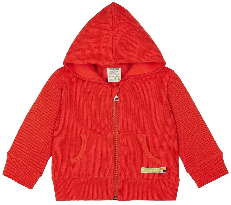 loud-proud-classics-kapuzenjacke-waffelstruktur-copper-86-92 image 1