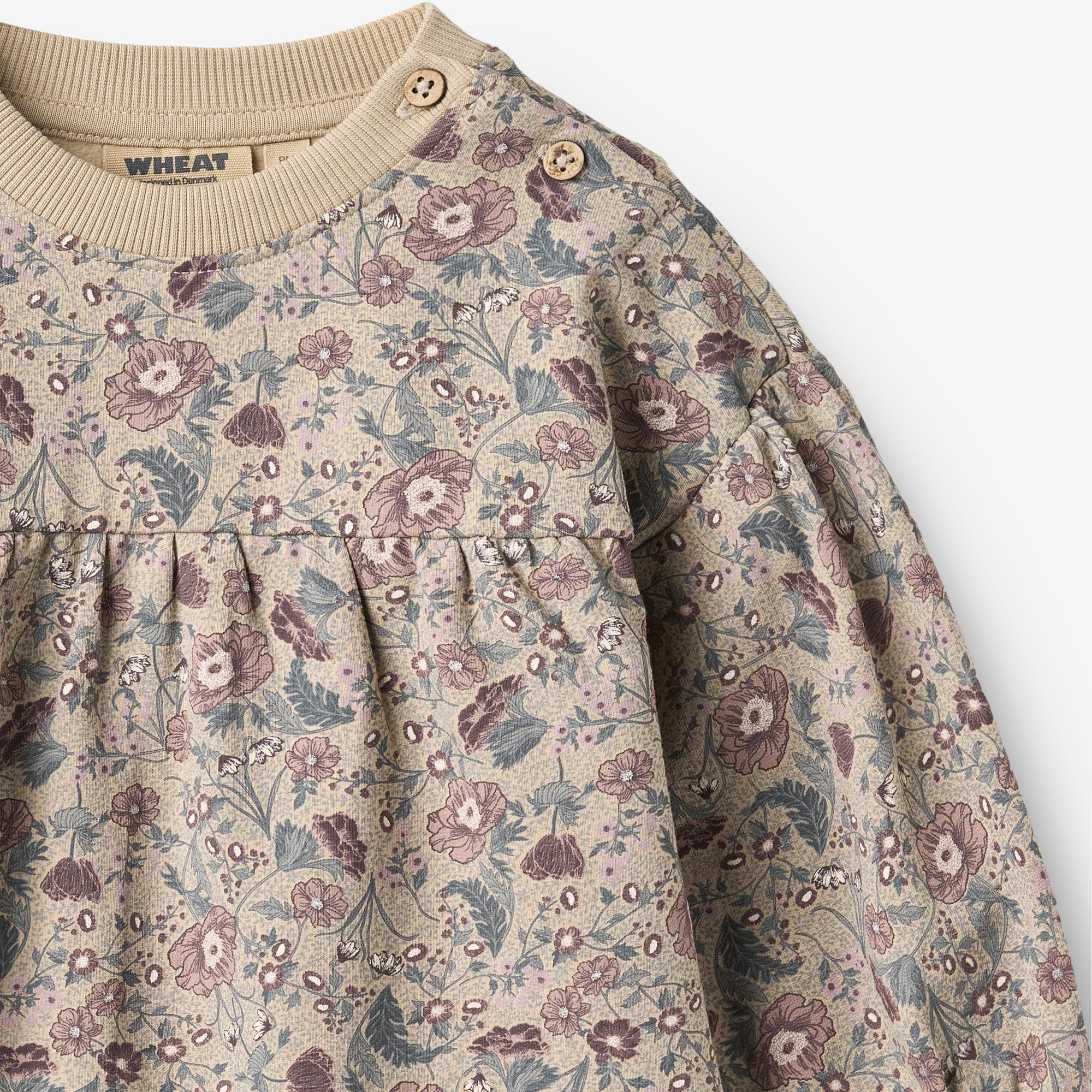 wheat-lilja-sweatkleid-m-dchen-soft-sand-flowers-langarm image 3