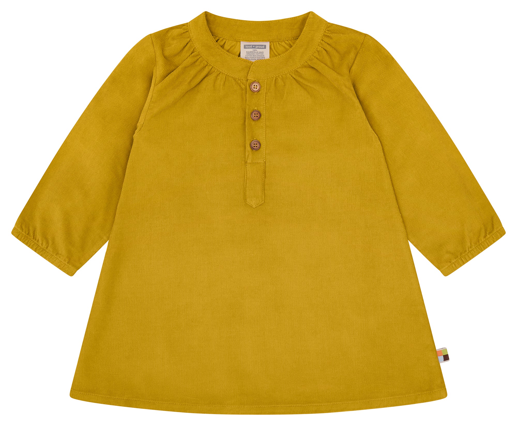 loud-proud-classics-kleid-cord-curry-98-104-bio image 1