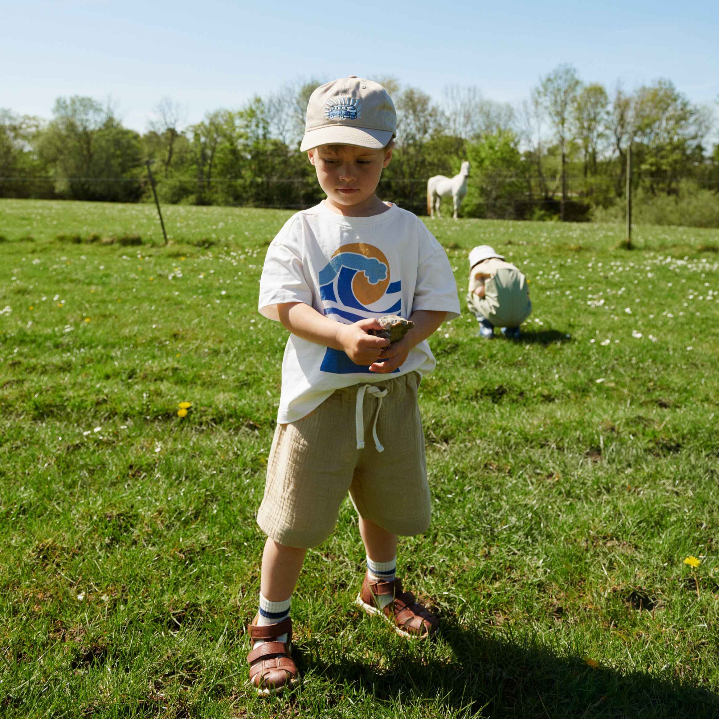 wheat-atlasz-shorts-soft-sand-bio-baumwolle-kinder image 2