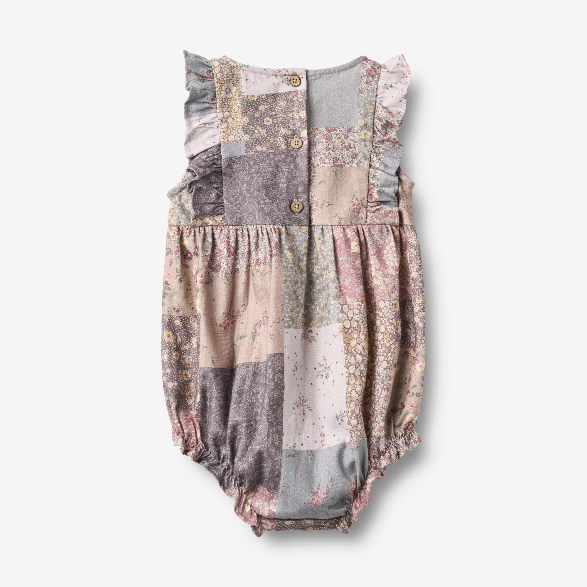 wheat-romper-emmaline-patchwork-flowers-strampler-bio image 2