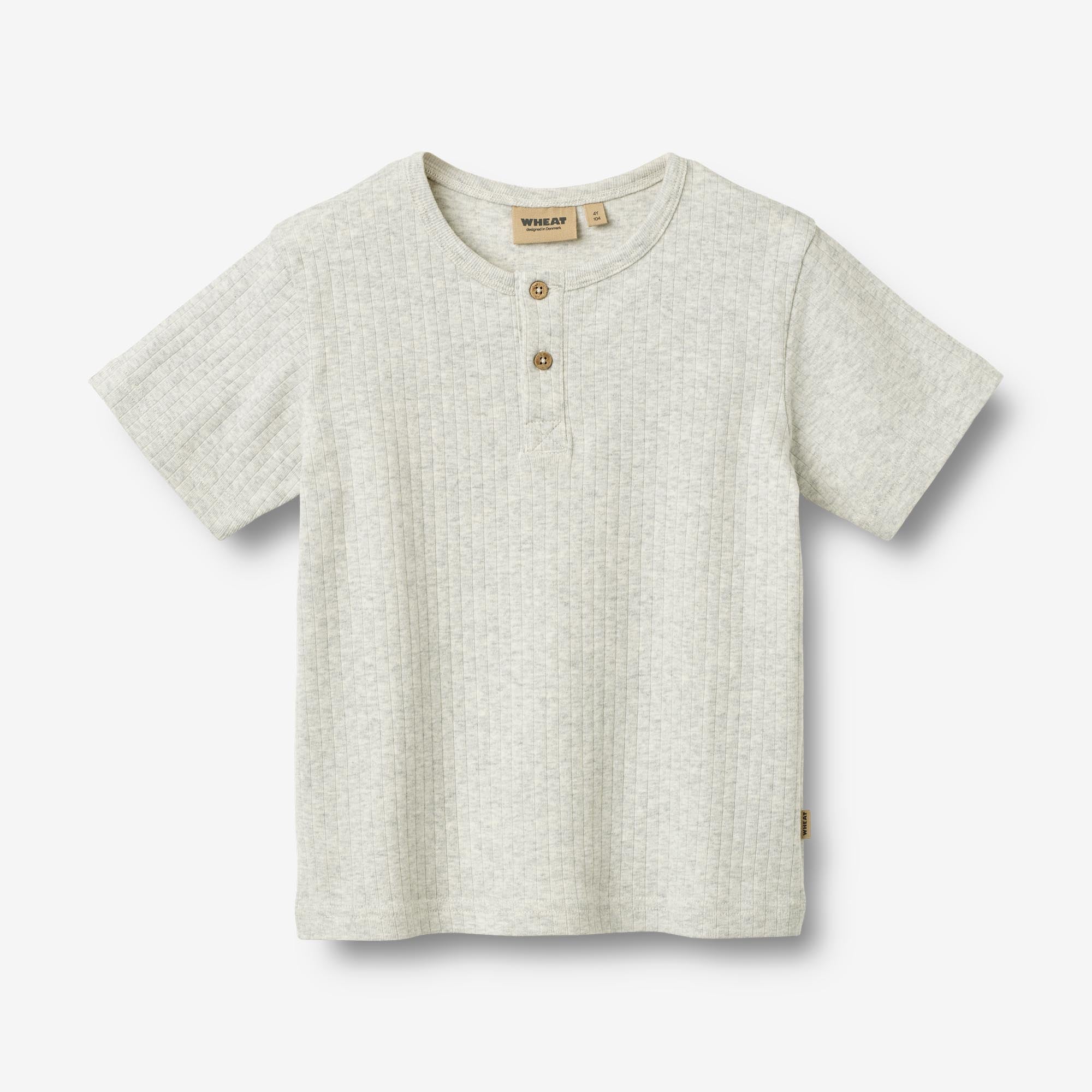 wheat-lumi-t-shirt-kinder-melange-grey-bio-baumwolle image 1